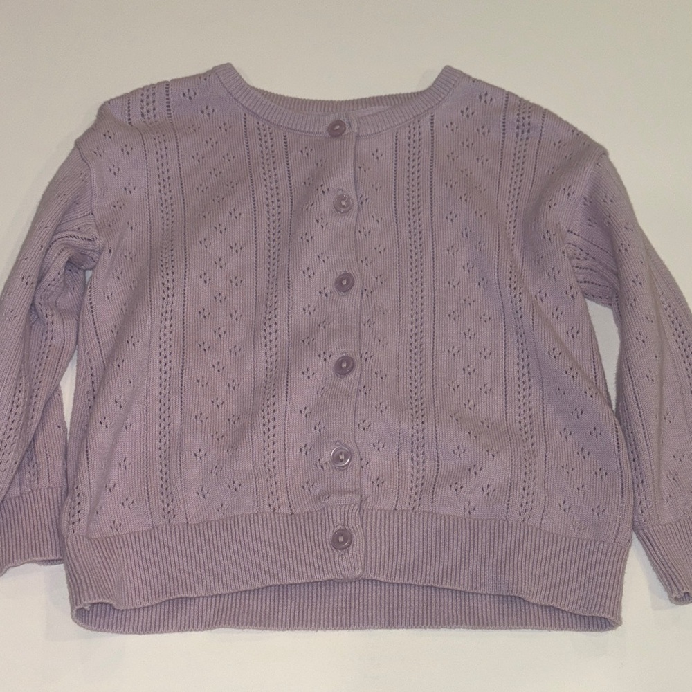 Divided Lilac Button-Up Knit Cardigan